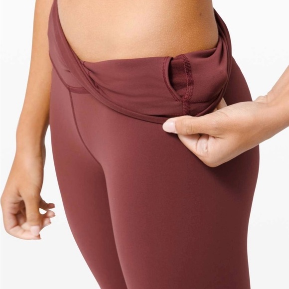 Lululemon Wunder Train High-Rise Tight Legging 25” Savannah Red Size 4 –Like New - Picture 4 of 8